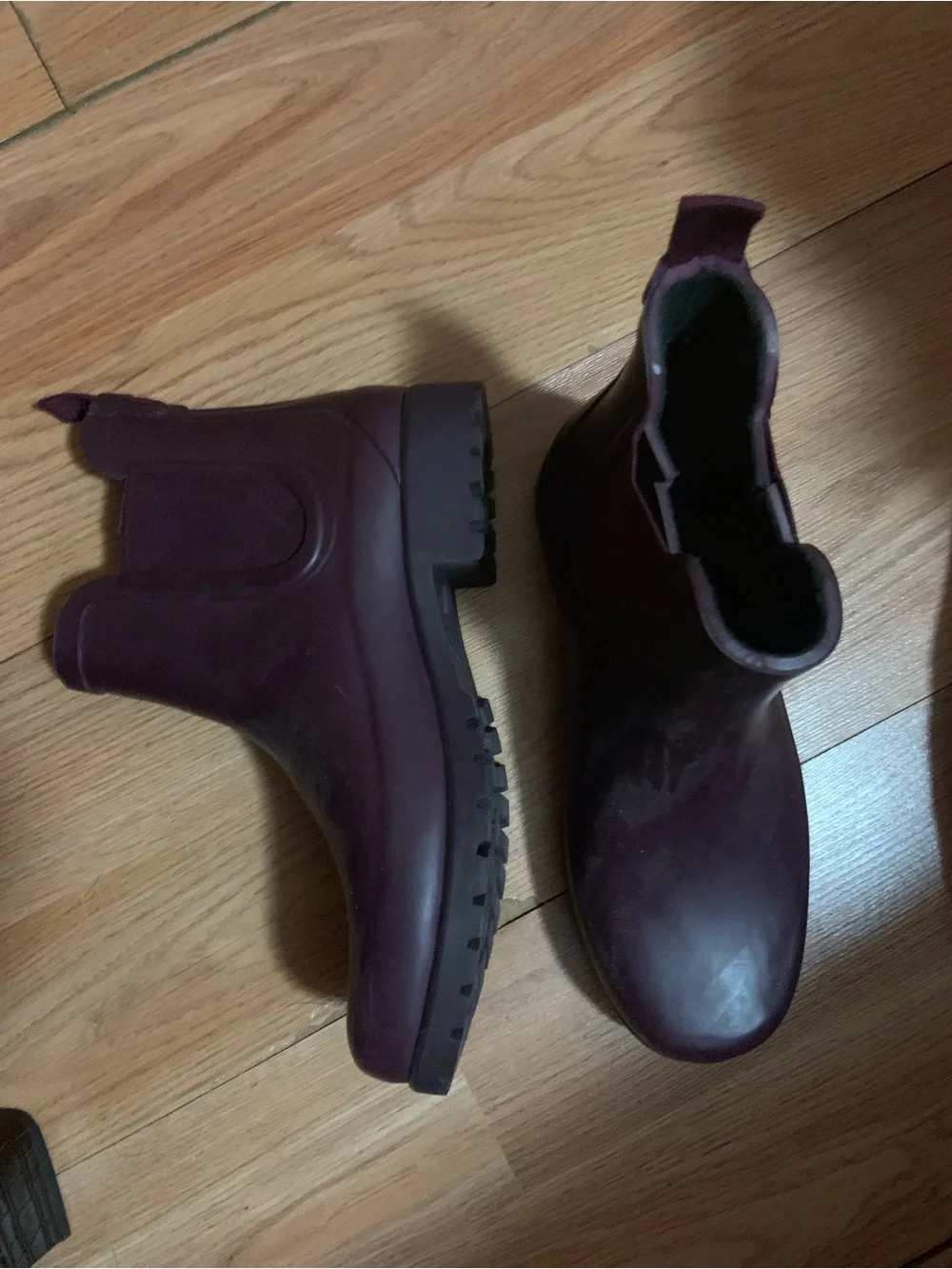 Alpine Design Women's Burgundy Chelsea Winter Rubber Rain Boots